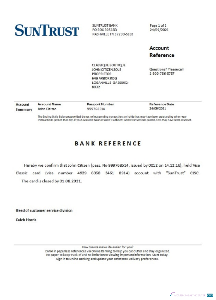 Download USA Suntrust closure reference Photoshop template
